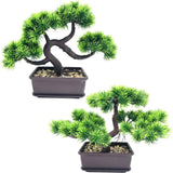Artificial Pine Bonsai Tree – Mini Japanese Zen Desktop Home Decor Plant
