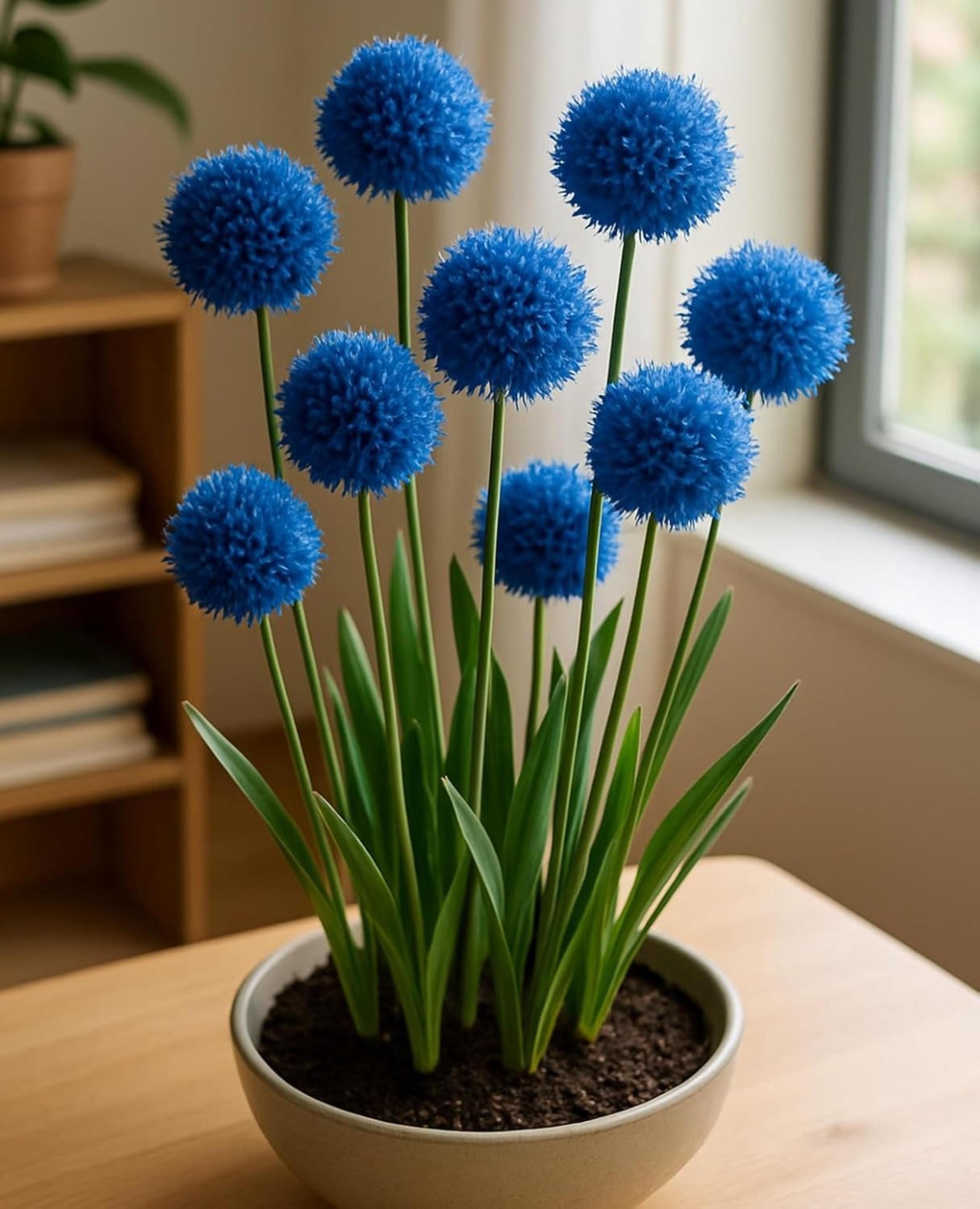 Blue Allium Bulbs | Indoor Forcing Flower Bulbs | Pre-Chilled Winter Blooms