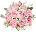Pink Artificial Peonies Silk Flowers for Home Decor